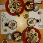 湯の香 松の湯 - 夕食：全体写真