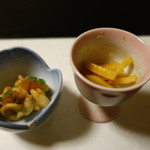 すし処 睦月 - 2016.01 つまみ７、８：白子と？