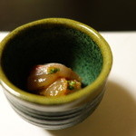 すし処 睦月 - 2016.01 つまみ１：鯵のづけ