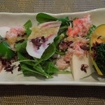 志木葉 - 紅ズワイガニと蕪のサラダ