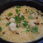 志木葉 - 里芋の土鍋炊きご飯（実山椒と木の芽・油揚げ）