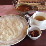 パオム - 三笠ホテルのカレーセット ¥1400