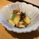 はる壱 - 九条ねぎとタコのぬた和え