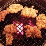 京松蘭 - シマチョウと上ミノ　焼いてます