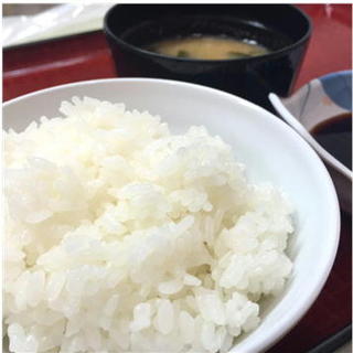 Freshly cooked local Koshihikari rice