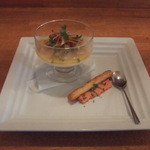 レストラン フィーネ - 蛸と帆立のカクテル　土佐酢ジュレ