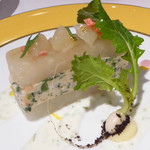 モナリザ - ２０１６年１月：カブと春菊、天使の海老のテリーヌ　すだちのソース