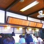 手造りうどん 楽々 - 店内(カウンター席)