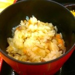 手造りうどん 楽々 - かやくご飯