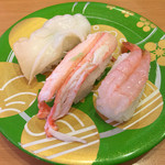 Morimori - 日本海三点盛り 
                        つぶ貝 甘えび ずわい蟹  ２６０円