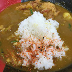 極楽うどん TKU - うどんを楽しんだ後のお楽しみ。小ライスを投入して........*\(^o^)/*