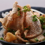 chicken skin ponzu sauce