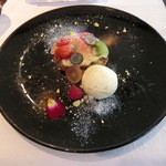 ビストロ ア ラ ドゥマンド - デザートはフルーツタルト＆アイス！