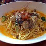 かりん亭 - カキ味噌キムチスパゲティ