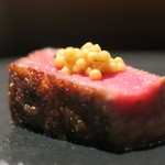 鉄板焼ばらもんや - タスマニア粒マスタードをのっけてみました。。美味！