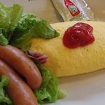 ローダーデール - ふわふわオムレツ シンプルプレーン ソーセージ添え