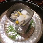 日本料理 幸庵 - 先付の牡蠣酒蒸し