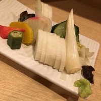里葉亭 - 漬物盛り合わせ