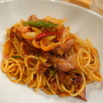 ホタルイカと上州ネギのトマトソース