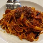 もりのたね - 豚肉煮込みとカブネギ生姜のトマトソース