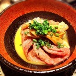 銀座のステーキ - すき焼き(小鉢で提供です。)！