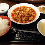 Tou Bun Nki - 麻婆豆腐定食（５辛）
