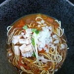 煮干乱舞 - 【限定】カレーそば 500円　辛くないマイルドなとろみが麺に合ってます。