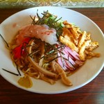 にし川 - 生赤海老のせ冷し中華