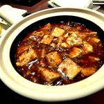 中華川菜 蓮華 - 麻婆豆腐のアップ