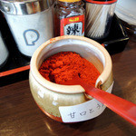 らーめん la.la.la. - 2016年1月11日(月・祝)　卓上アイテム「甘口とうがらし」