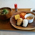 醗酵カフェあおげん酵房 - 2016.1)豚汁定食（１０８０円）