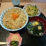 あじわい処 あかぎ - 刺身づけ丼＠750（ご飯もしっかりボリューム☆）