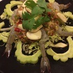 Baan E-Sarn Mungyos - エビ刺身120Ｂ