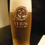 Wasabi - エビス生（小）ビール（500円）