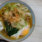 うどんのいなや - ジャンボきしめん+ネギ、たまご