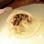 赤玉 本店 - 牛すじと椎茸で・・・