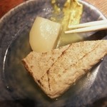 赤玉 本店 - 筍と焼き豆腐