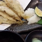 まるさん松本 - ワカサギ天麩羅