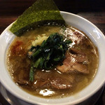 ラーメン ヤスオ - ラうどん（太麺） 130グラム アブラ多め　ショウガ 700円