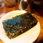 成吉思汗だるま - 焼き岩のり（￥281）。いわゆる韓国海苔、お茶漬けの材料としても有能です