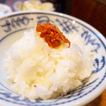 成吉思汗だるま - ごはんに乗せても美味しいチャンジャ。ビールにも！