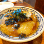 成吉思汗だるま - 幻の茶漬け。ライスに焼いた玉ねぎと岩海苔を乗せ、お湯を掛けるだけ！