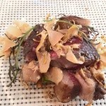ビストロ ダイア - 蝦夷鹿　フォアグラのシャーベットを擦りおろして