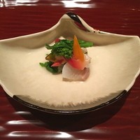 御料理 堀川 - 鶴銀杏の器カワイイ♡
                お味も美味しい〜