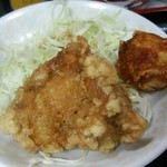 珉龍 - 定食の唐揚げ