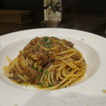 ピエトラ - 牛テールソースのスパゲティー1200円(2016年1月）