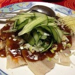 ダイスキヤ - 豚肉のニンニクソースがけ