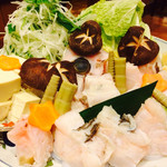 土佐料理 司 - クエ鍋3人前！！どどどん！