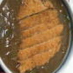 あづまや - カツカレーそば （1,150円）) カツがどーーん !!