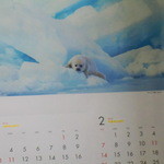 西川のぱんじゅう - 店内カレンダー。親近感が湧きます(#^^#)